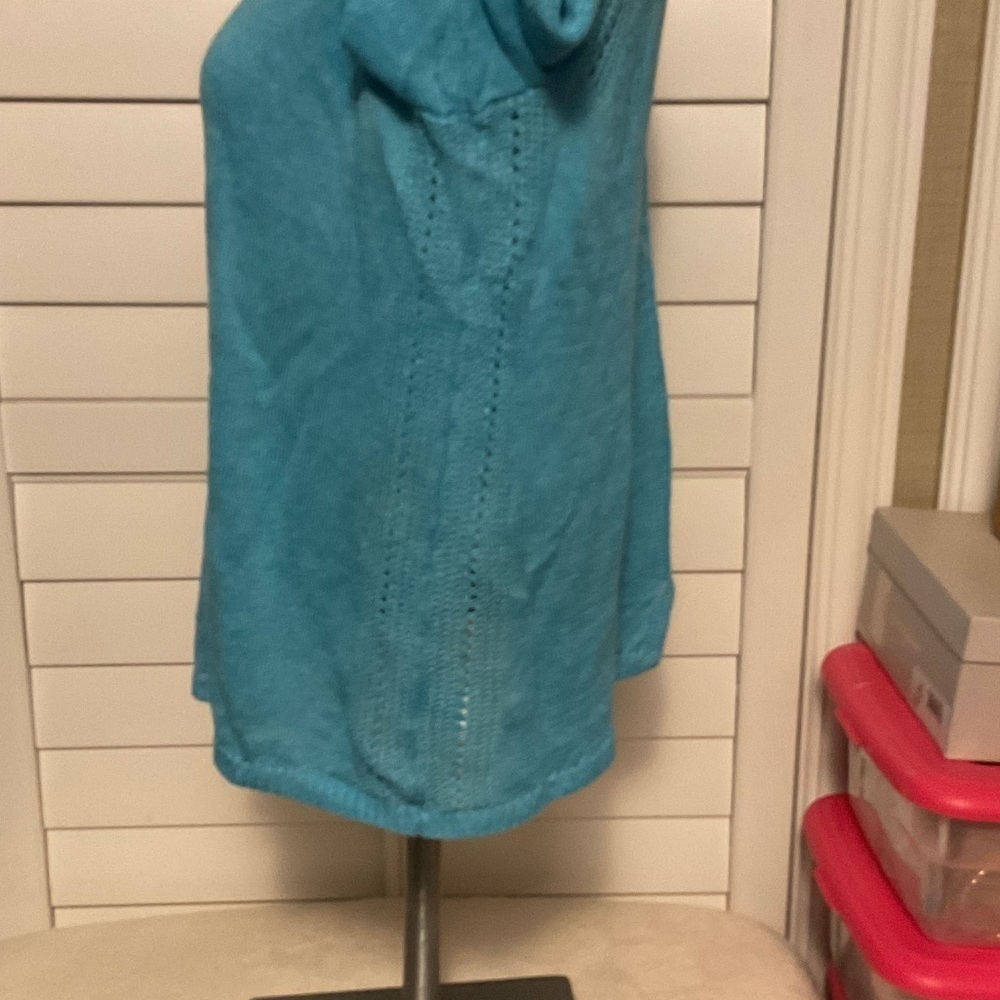 Talbots Teal Women's Blouse - Picture 10 of 14